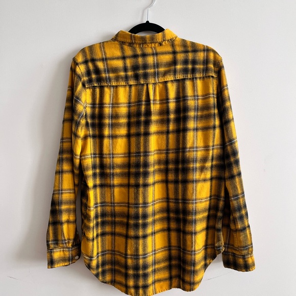 Mossimo Supply Co. Boyfriend Flannel – Yellow & Black | Size L - Picture 3 of 4